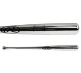 Nolan Ryan Signed Texas Rangers Rawlings Silver Chrome MLB Bat