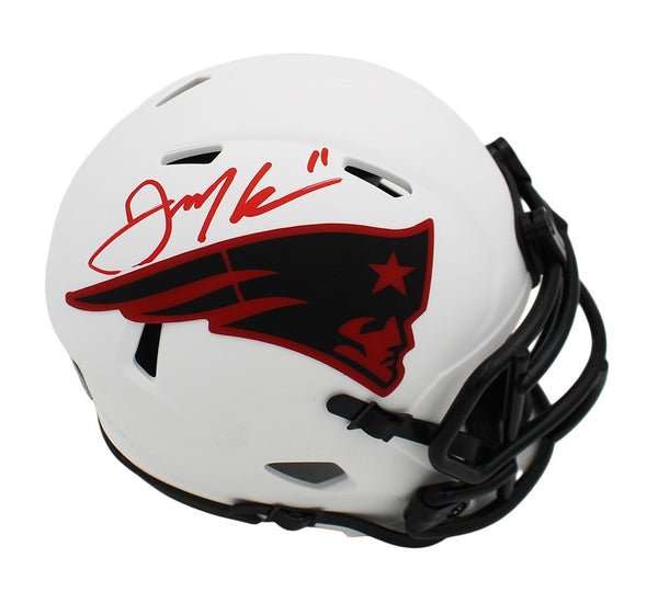 Julian Edelman Signed New England Patriots Speed Lunar NFL Mini Helmet