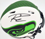 Russell Wilson Auto Seahawks White Lunar Eclipse Spd Mini Helmet RW Holo Beckett