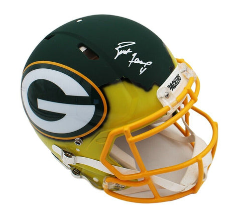 Brett Favre Signed Green Bay Packers Speed Authentic Custom AMP Ripped Helmet