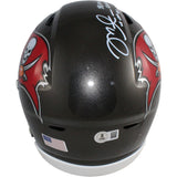 Mike Alstott Signed Tampa Bay Buccaneers Mid-Size Midi Helmet Insc Beckett 54865