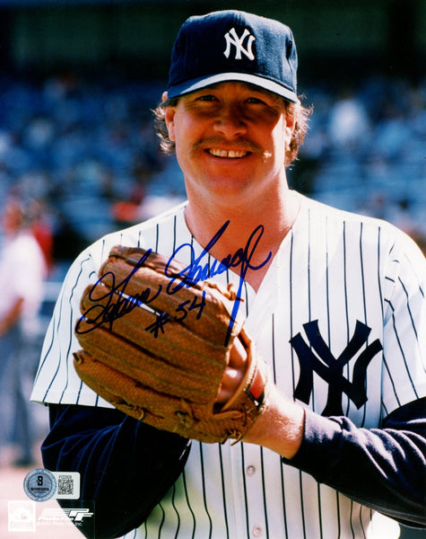 Goose Gossage Autographed/Signed New York Yankees 8x10 Photo Beckett 57775