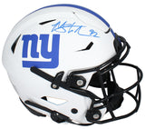 Michael Strahan Autographed New York GIants Lunar Speedflex Helmet Beckett