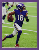 Justin Jefferson Signed Minnesota Vikings 35x43 Framed Jersey (Beckett) Receiver