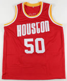 Ralph Sampson Signed Houston Rockets Jersey (PSA COA) HOF 2012 / 1984 NBA R.O.Y.