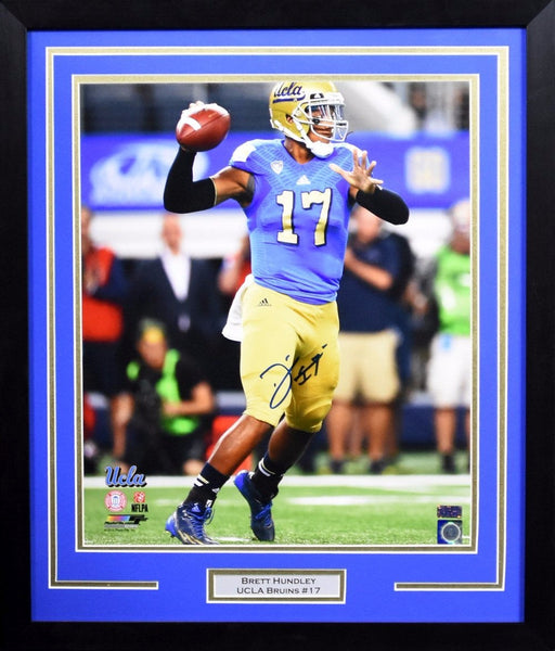 BRETT HUNDLEY SIGNED UCLA BRUINS 16x20 FRAMED PHOTO COA