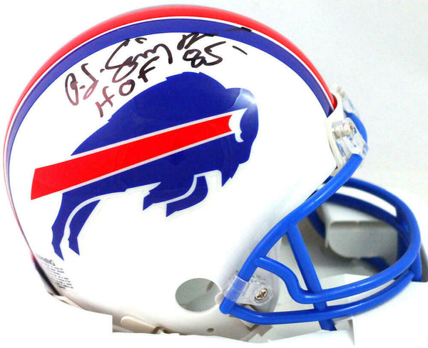 black simpson football helmet OJ Simpson Signed Buffalo Bills 76-83 TB Mini Helmet w/ HOF- JSA W Aut – Super Sports Center