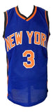 New York Stephon Marbury Signed Custom Blue Pro-Style Basketball Jersey BAS ITP