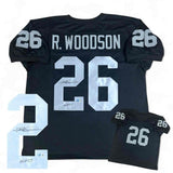 Rod Woodson Autographed Jersey with HOF - Black - Beckett Authenticated