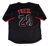 TJ Friedl Cincinnati Signed Black Baseball Jersey BAS