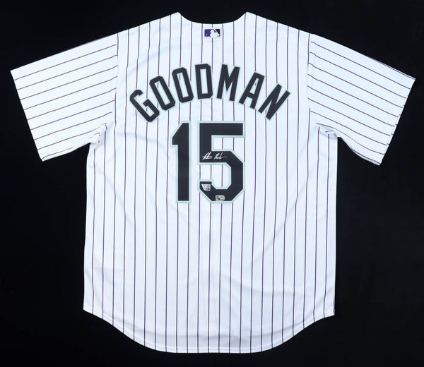 Hunter Goodman Colorado Rockies Signed Nike Jersey / Fanatics & MLB Hologram