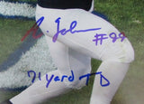 Austin Johnson PSU "71 Yard TD" Autographed/Signed 11x14 Photo JSA 134019