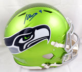 Kenneth Walker III Signed Seahawks F/S Flash Speed Authentic Helmet- BA W Holo