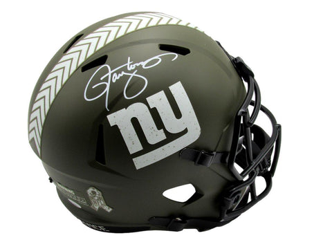 Lawrence Taylor Autographed Full Size Salute to Service Replica Helmet Beckett