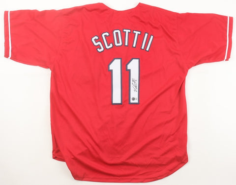 Victor Scott II Signed St. Louis Cardinals Jersey (Beckett) 2025 Rookie O.F.