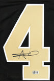 Alvin Kamara Autographed Black Pro Style Jersey - Beckett W Hologram