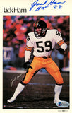 Jack Ham Autographed Pittsburgh Steelers Mini Poster HOF Beckett 46187