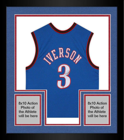 FRMD Allen Iverson 76ers Signed Mitchell & Ness 1999-00 Hardwood Jersey w/Insc