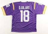 BJ Ojulari Signed L.S.U. Tigers Purple Jersey (JSA COA) Cardinals Linebacker