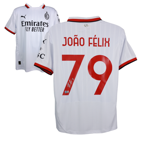 Joao Felix Signed AC Milan Away Soccer Jersey #79 with Beckett COA