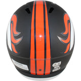 Terrell Davis Autographed Denver Broncos F/S Flat Black Helmet Beckett 53861