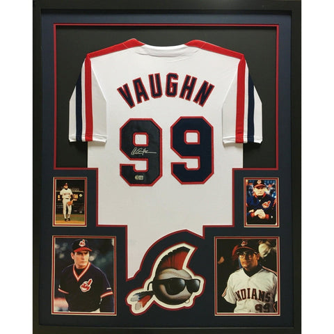 Charlie Sheen Autographed Signed Framed Major League Rick Vaughn Jersey BECKETT