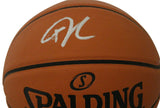 Giannis Antetokounmpo Autographed Milwaukee Bucks Logo Basketball JSA 27718