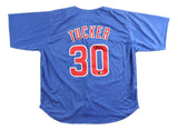 Kyle Tucker Chicago Signed Blue Baseball Jersey BAS