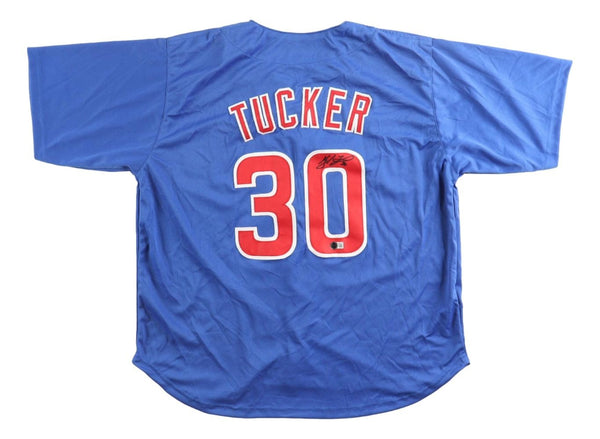 Kyle Tucker Chicago Signed Blue Baseball Jersey BAS
