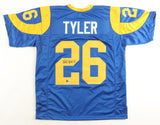 Wendell Tyler Signed Los Angeles Rams Jersey (Beckett) Super Bowl XIX Champ / WR