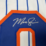Framed Autographed/Signed Marcus Semien 35x39 NY Pinstripe Jersey BAS COA