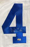 Dak Prescott Dallas Signed White Football Jersey BAS ITP