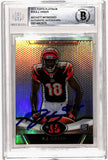 AJ Green Autographed 2011 Topps Platinum #13 Rookie Card Beckett Slab 40766