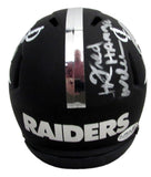 Fred The Hammer Williamson Signed/Inscr Mini Football Helmet Raiders JSA 208022