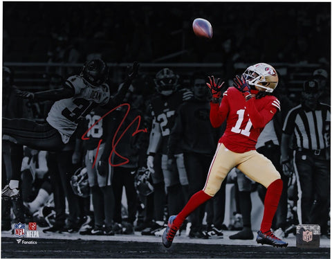 Brandon Aiyuk San Francisco 49ers Signed 11 x 14 Catching Spotlight Photograph