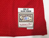76ERS ALLEN IVERSON AUTOGRAPHED MITCHELL & NESS 1996-97 JERSEY 2X BECKETT 245739