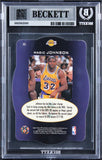 Lakers Magic Johnson Signed 1996 SPX #H5 Card Auto Grade Gem Mint 10 BAS Slabbed