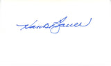 Hank Bauer Autographed/Signed New York Yankees Index Card Beckett 56545