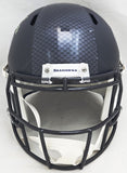 Chris Carson Signed Seattle Seahawks Blue Full Size Speed Helmet Fanatics Holo