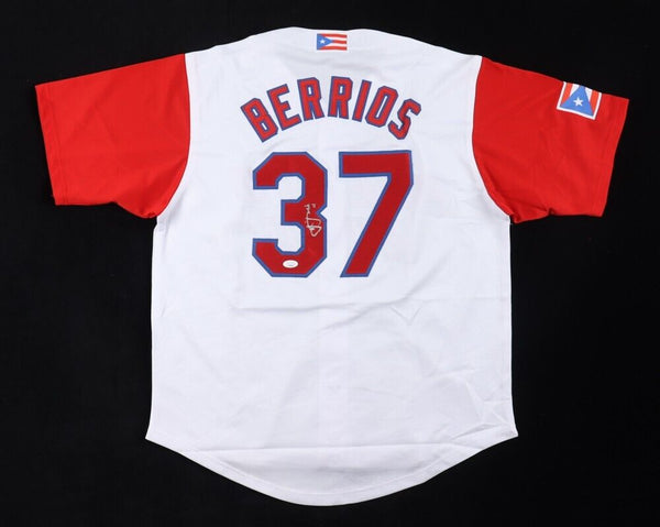 Jose Berrios Signed Puerto Rico WBC Jersey (JSA COA) Twins & Blue Jays Pitcher