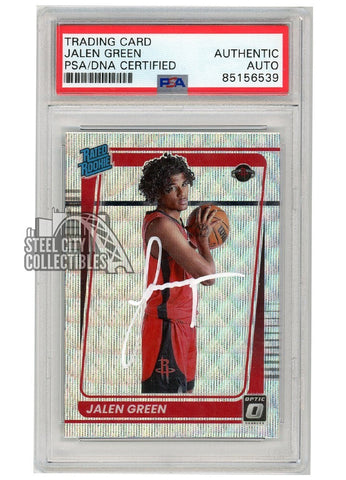 Jalen Green 2021 Optic Fanatics Box Set Wave Rated Rookie Auto 159 PSA/DNA White