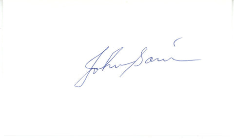 Johnny Sain Autographed/Signed Atlanta Braves Index Card Beckett 56523