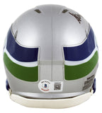 Seahawks Steve Largent "HOF 95" Signed 83-01 TB Speed Mini Helmet BAS Witnessed