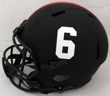 DEVONTA SMITH AUTOGRAPHED ALABAMA ECLIPSE FULL SIZE HELMET SMITTY BECKETT 191974