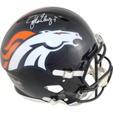 John Elway Autographed Denver Broncos Authentic TB 97-23 Helmet Beckett 50228