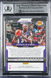 Lakers Shaquille O'Neal Signed 2020 Panini Prizm RW&B #207 Card Auto 10 BAS Slab