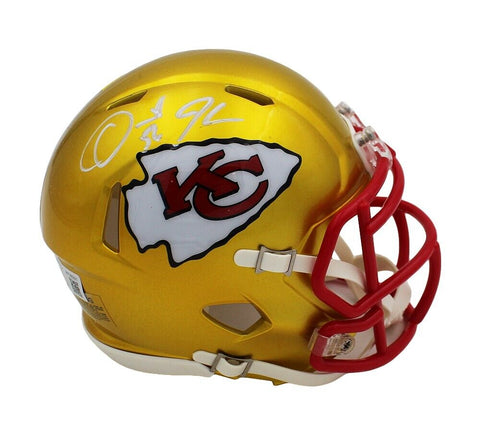 Derrick Johnson Signed Kansas City Chiefs Speed Flash Mini Helmet