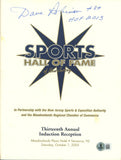 Dave Robinson Signed Green Bay Packers 2005 New Jersey HOF Program BAS 57207