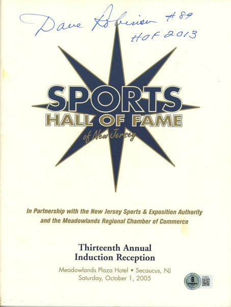 Dave Robinson Signed Green Bay Packers 2005 New Jersey HOF Program BAS 57207