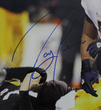 Ray Lewis Autographed Baltimore Ravens Framed 16x20 Photo Beckett 38837